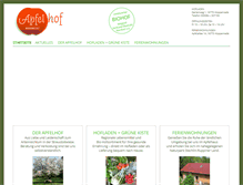 Tablet Screenshot of apfelhof-waehnert.de